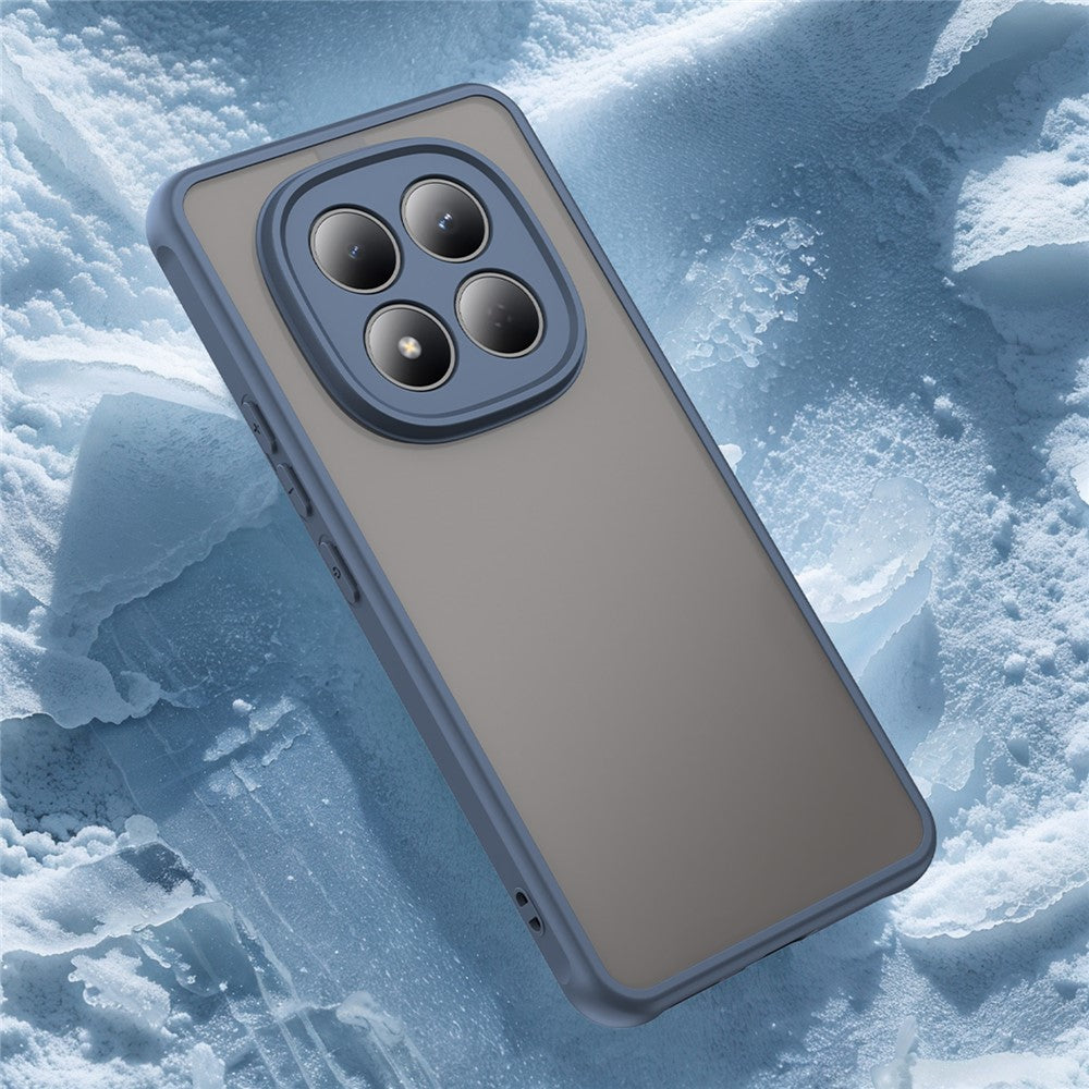 For Xiaomi Redmi Note 15 Pro 5G (Global) Case Drop Proof Airbags Frosted Translucent PC + TPU Phone Back Cover - Blue