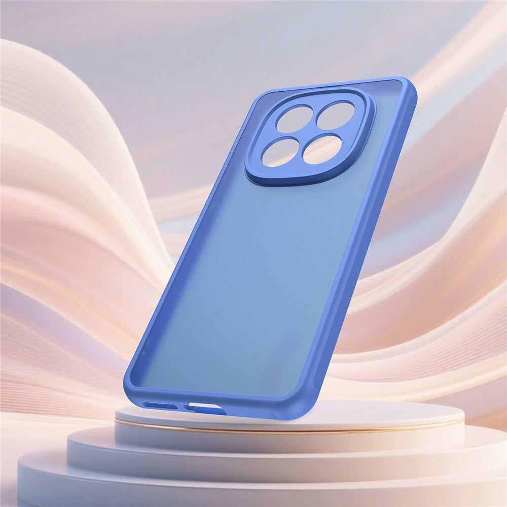 For Xiaomi Redmi Note 15 Pro 5G (Global) Case Drop Proof Airbags Frosted Translucent PC + TPU Phone Back Cover - Baby Blue