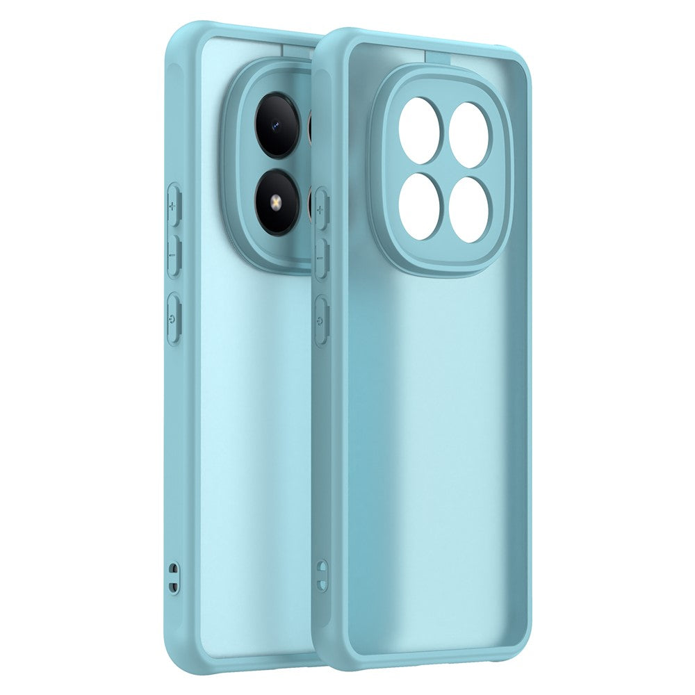 For Xiaomi Redmi Note 15 Pro 5G (Global) Case Drop Proof Airbags Frosted Translucent PC + TPU Phone Back Cover - Light Green
