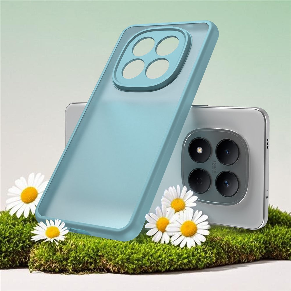 For Xiaomi Redmi Note 15 Pro 5G (Global) Case Drop Proof Airbags Frosted Translucent PC + TPU Phone Back Cover - Light Green