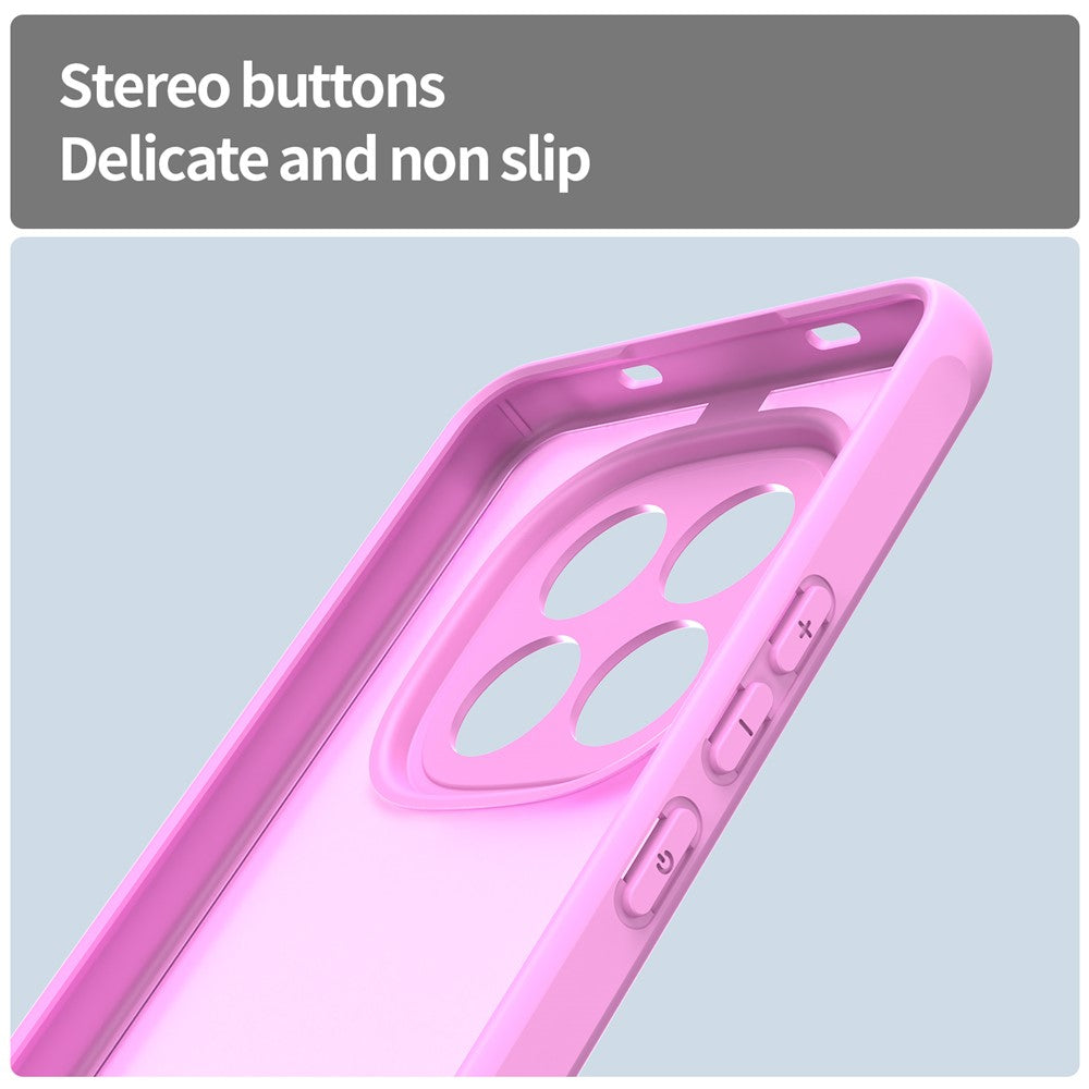 For Xiaomi Redmi Note 15 Pro 5G (Global) Case Drop Proof Airbags Frosted Translucent PC + TPU Phone Back Cover - Light Purple