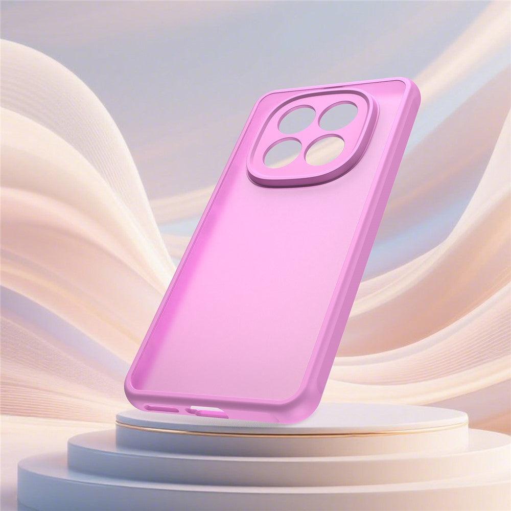 For Xiaomi Redmi Note 15 Pro 5G (Global) Case Drop Proof Airbags Frosted Translucent PC + TPU Phone Back Cover - Light Purple