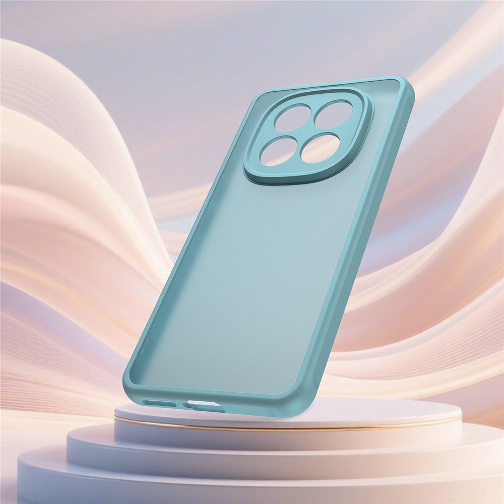 For Xiaomi Redmi Note 15 Pro 4G (Global) Case Drop Proof Airbags Frosted Translucent PC + TPU Phone Back Cover - Light Green