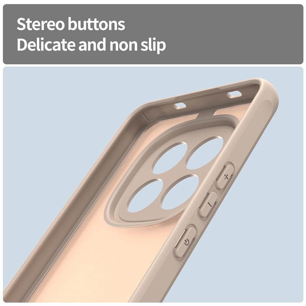 For Xiaomi Redmi Note 15 Pro 4G (Global) Case Drop Proof Airbags Frosted Translucent PC + TPU Phone Back Cover - Orange
