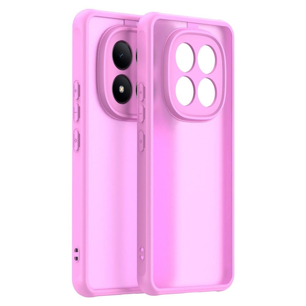 For Xiaomi Redmi Note 15 Pro 4G (Global) Case Drop Proof Airbags Frosted Translucent PC + TPU Phone Back Cover - Light Purple