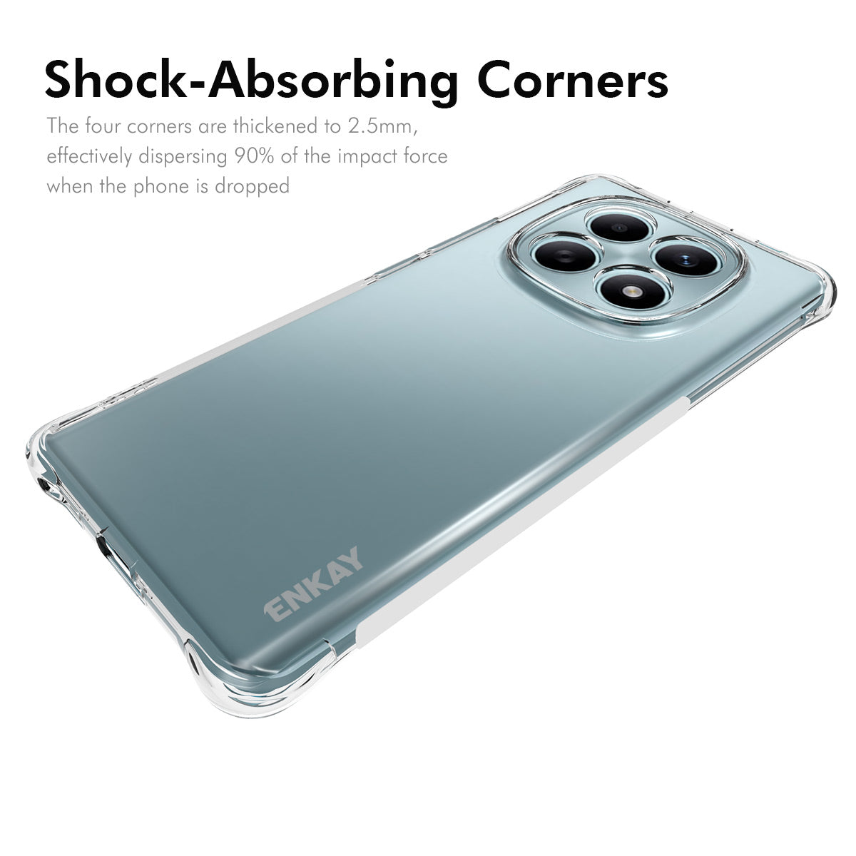 For Xiaomi Redmi Note 15 5G (Global) / Xiaomi Redmi Note 15 4G (Global) / Xiaomi Poco M8 5G Clear Phone Case ENKAY HAT PRINCE Shockproof Anti-slip TPU Cover - Transparent
