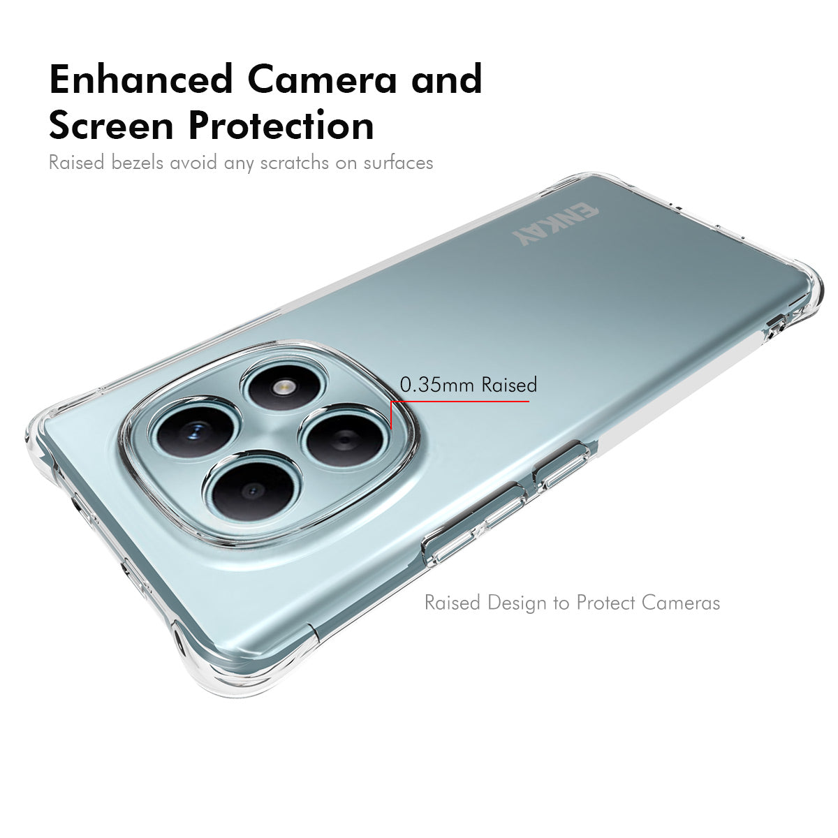 For Xiaomi Redmi Note 15 5G (Global) / Xiaomi Redmi Note 15 4G (Global) / Xiaomi Poco M8 5G Clear Phone Case ENKAY HAT PRINCE Shockproof Anti-slip TPU Cover - Transparent