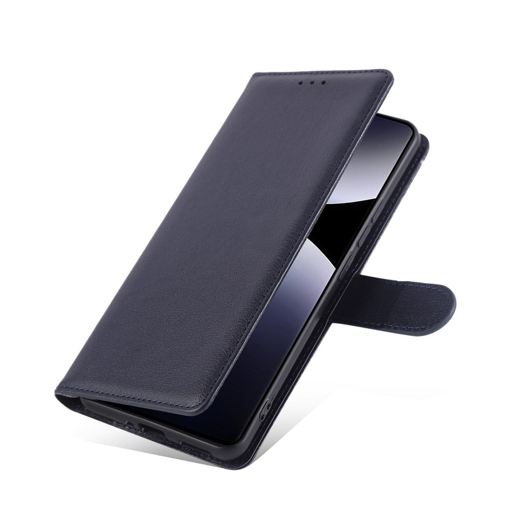 For Xiaomi Poco M8 5G / Redmi Note 15 5G (Global) Case PU Leather Wallet Stand Phone Cover with Wrist Strap - Blue