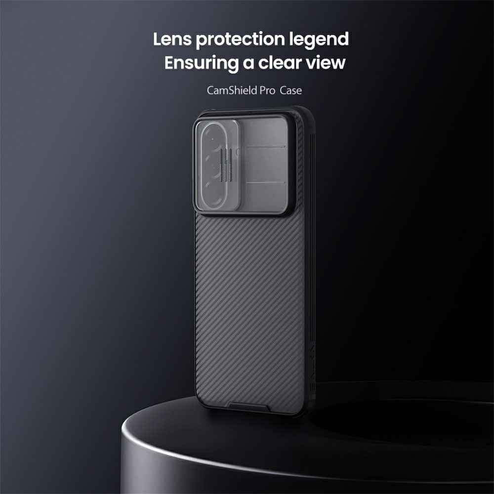 NILLKIN Camshield Pro Series For Samsung Galaxy A57 5G Case TPU + PC Phone Cover with Camera Slider - Transparent Black