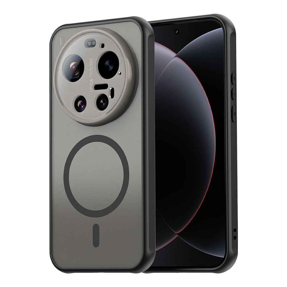 For Xiaomi 17 Ultra 5G Magnetic Case Anti Drop PC + TPU Phone Cover - Black