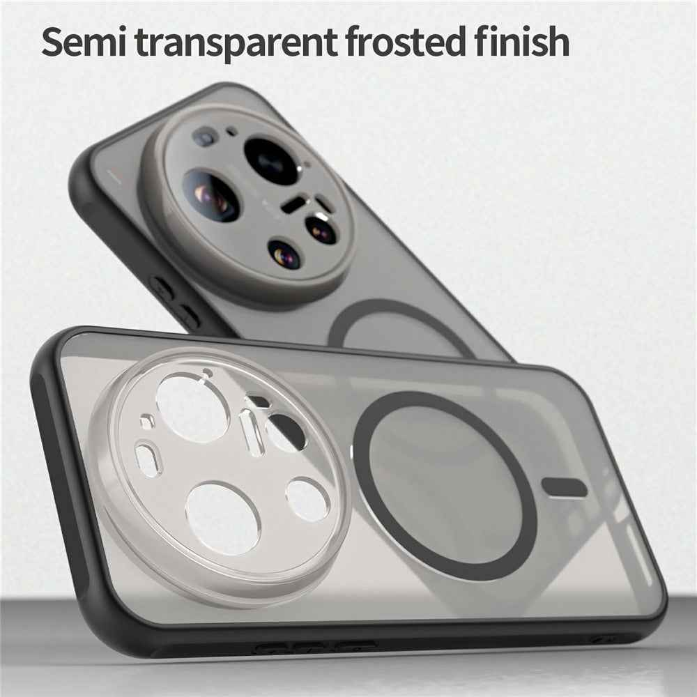 For Xiaomi 17 Ultra 5G Magnetic Case Anti Drop PC + TPU Phone Cover - Black