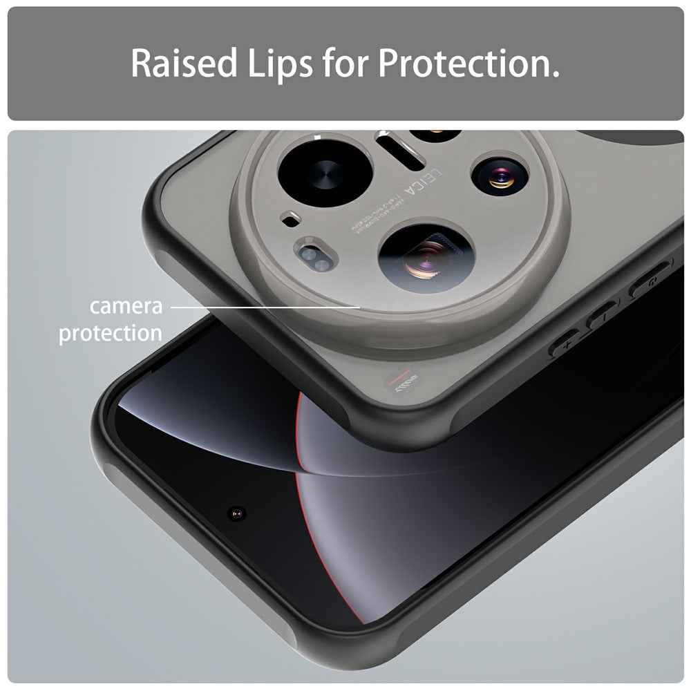 For Xiaomi 17 Ultra 5G Magnetic Case Anti Drop PC + TPU Phone Cover - Black