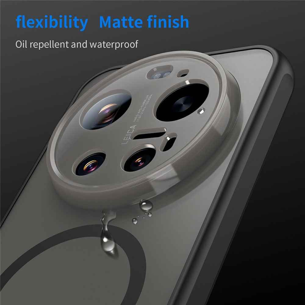 For Xiaomi 17 Ultra 5G Magnetic Case Anti Drop PC + TPU Phone Cover - Black