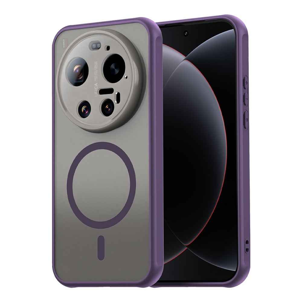 For Xiaomi 17 Ultra 5G Magnetic Case Anti Drop PC + TPU Phone Cover - Purple
