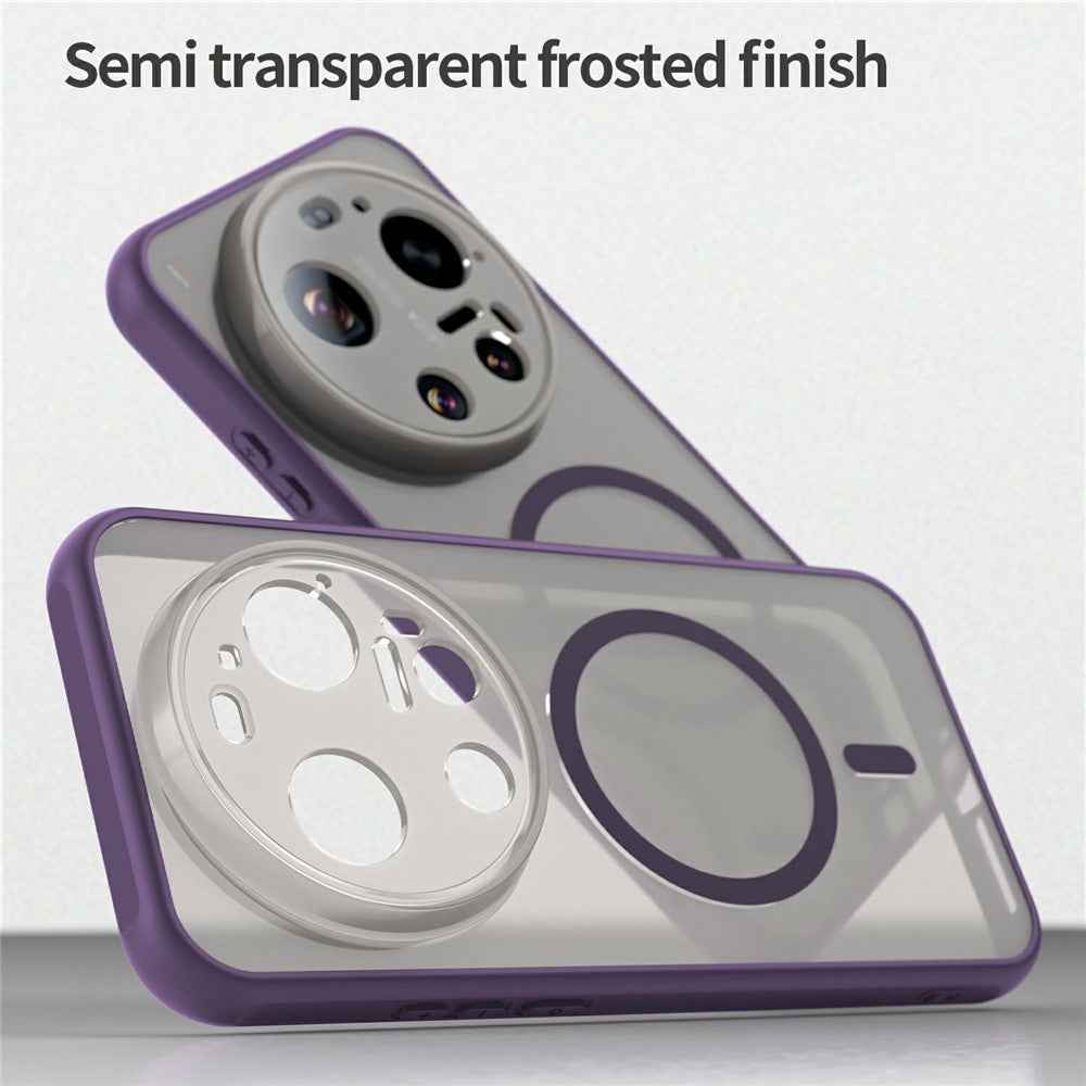 For Xiaomi 17 Ultra 5G Magnetic Case Anti Drop PC + TPU Phone Cover - Purple