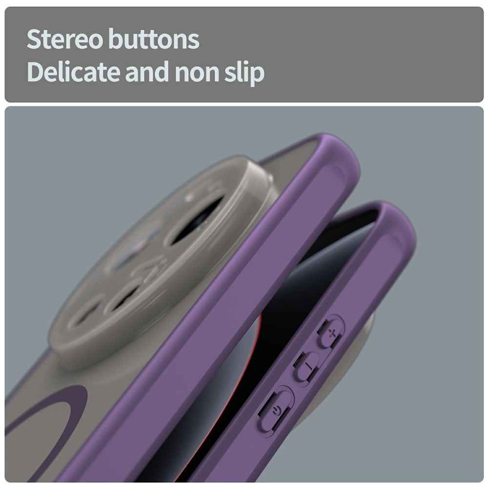 For Xiaomi 17 Ultra 5G Magnetic Case Anti Drop PC + TPU Phone Cover - Purple