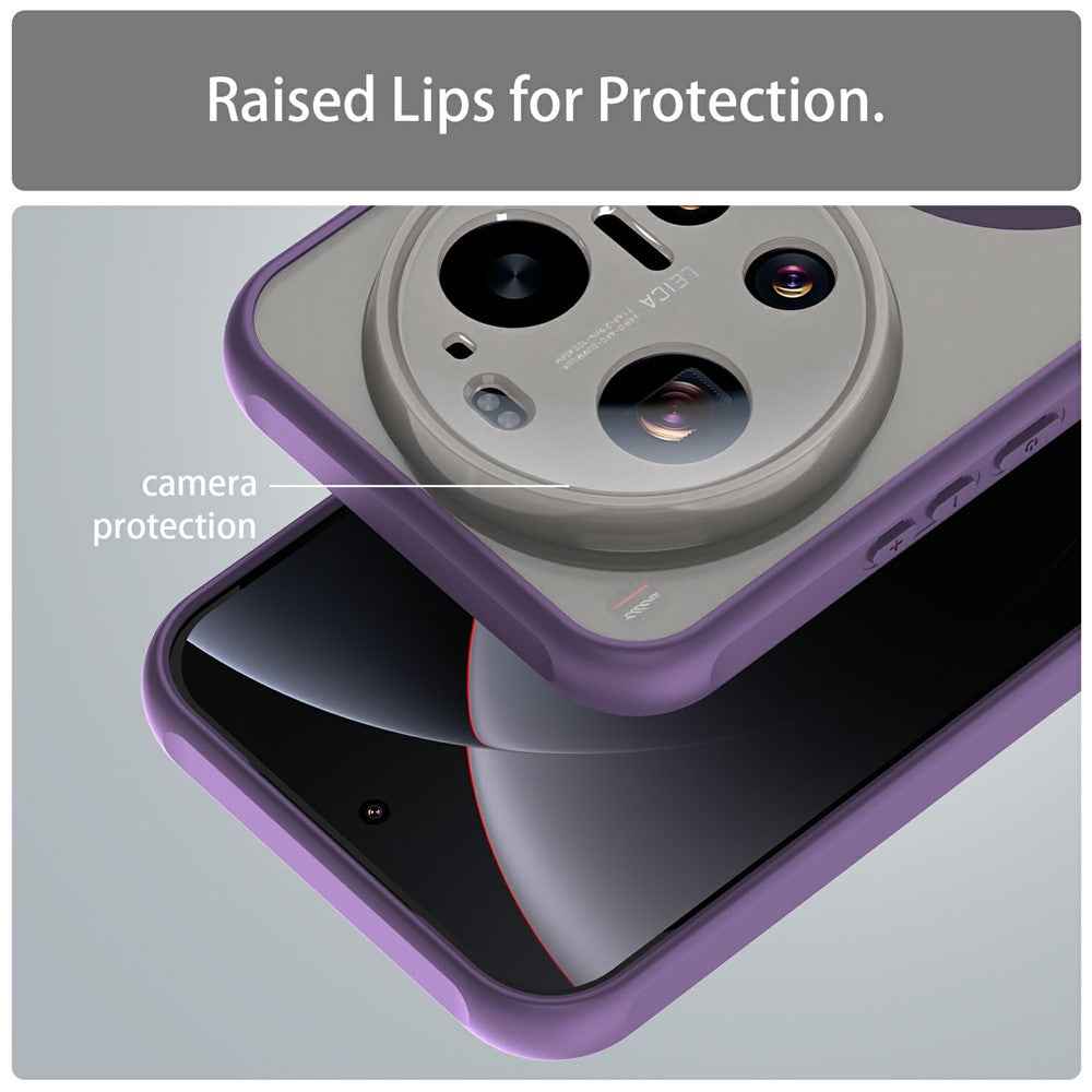 For Xiaomi 17 Ultra 5G Magnetic Case Anti Drop PC + TPU Phone Cover - Purple
