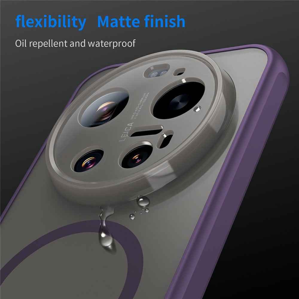For Xiaomi 17 Ultra 5G Magnetic Case Anti Drop PC + TPU Phone Cover - Purple