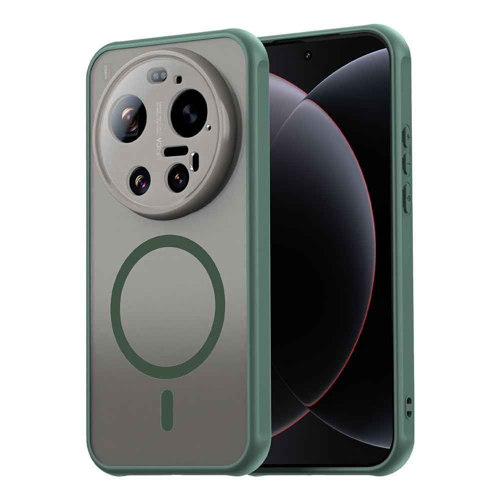 For Xiaomi 17 Ultra 5G Magnetic Case Anti Drop PC + TPU Phone Cover - Green