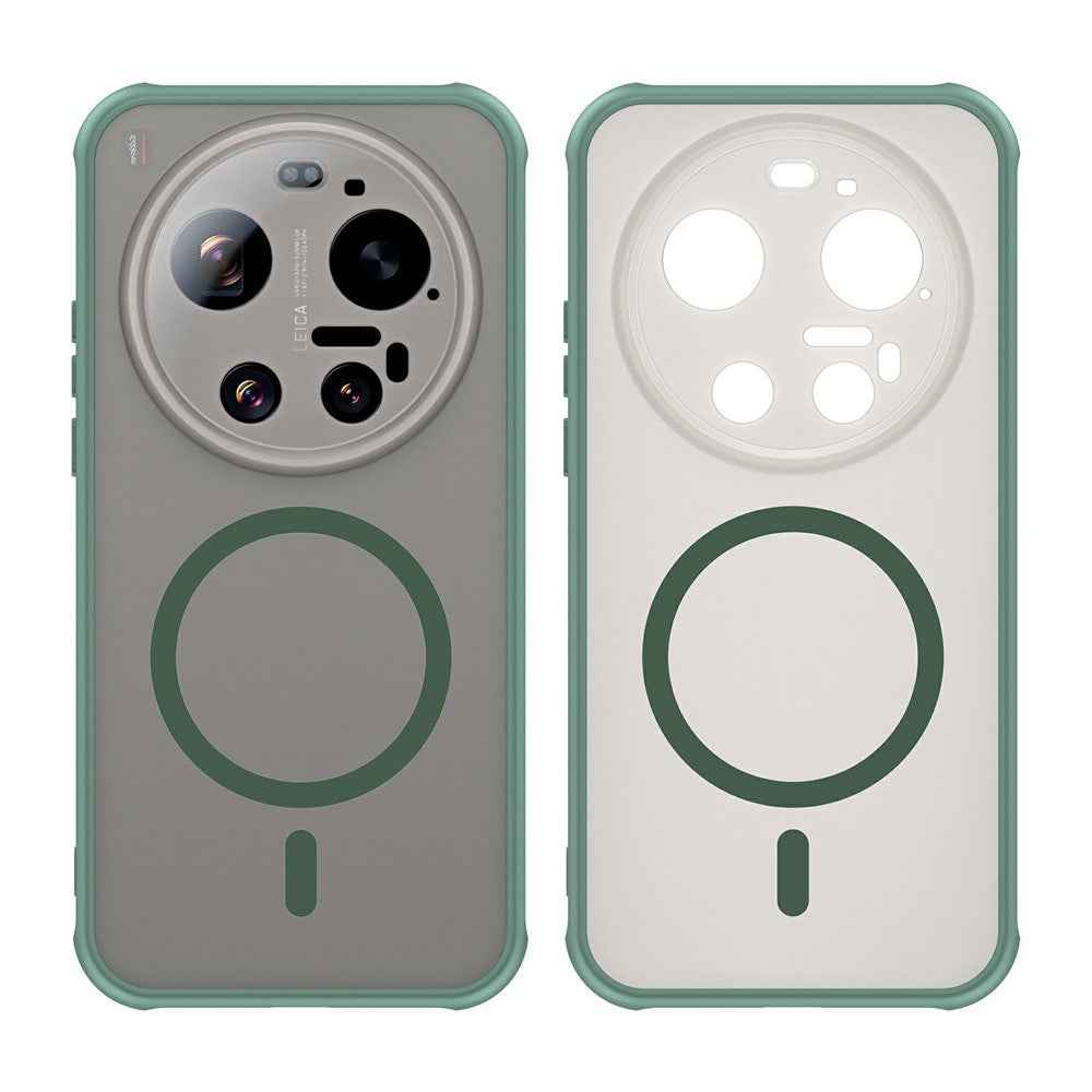 For Xiaomi 17 Ultra 5G Magnetic Case Anti Drop PC + TPU Phone Cover - Green