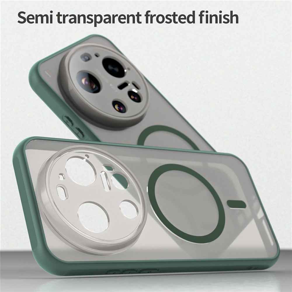 For Xiaomi 17 Ultra 5G Magnetic Case Anti Drop PC + TPU Phone Cover - Green