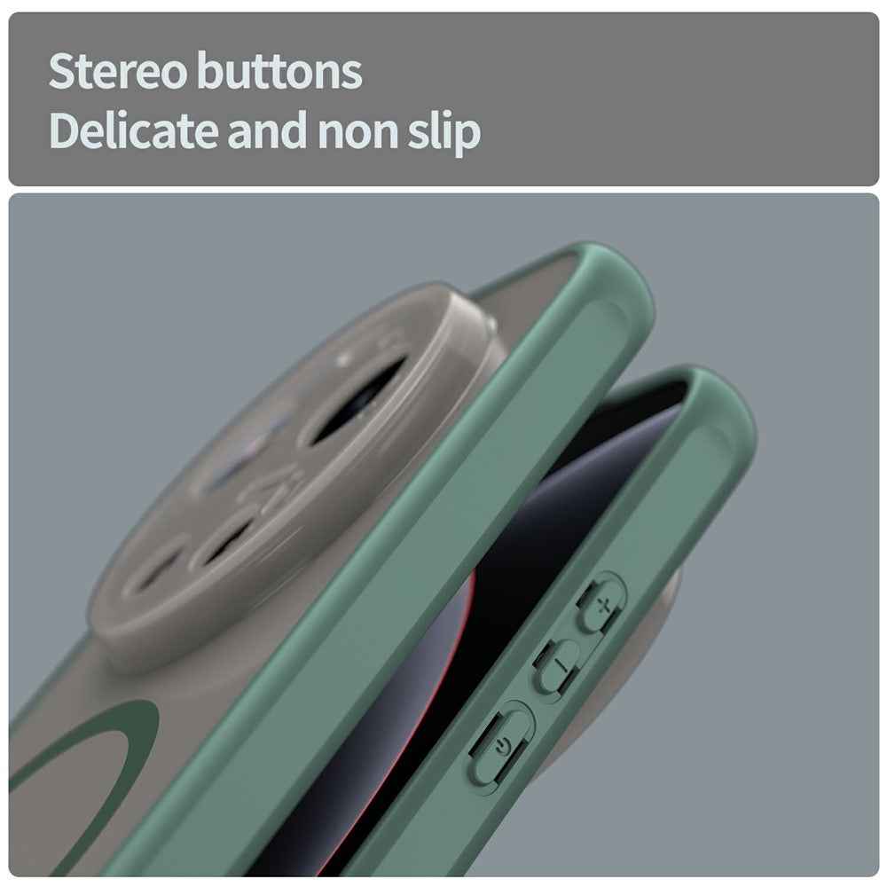 For Xiaomi 17 Ultra 5G Magnetic Case Anti Drop PC + TPU Phone Cover - Green