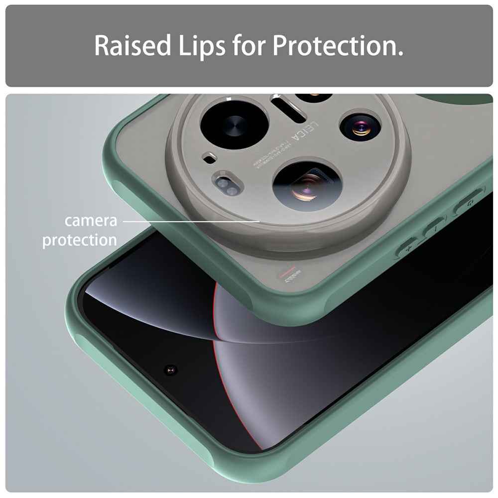 For Xiaomi 17 Ultra 5G Magnetic Case Anti Drop PC + TPU Phone Cover - Green