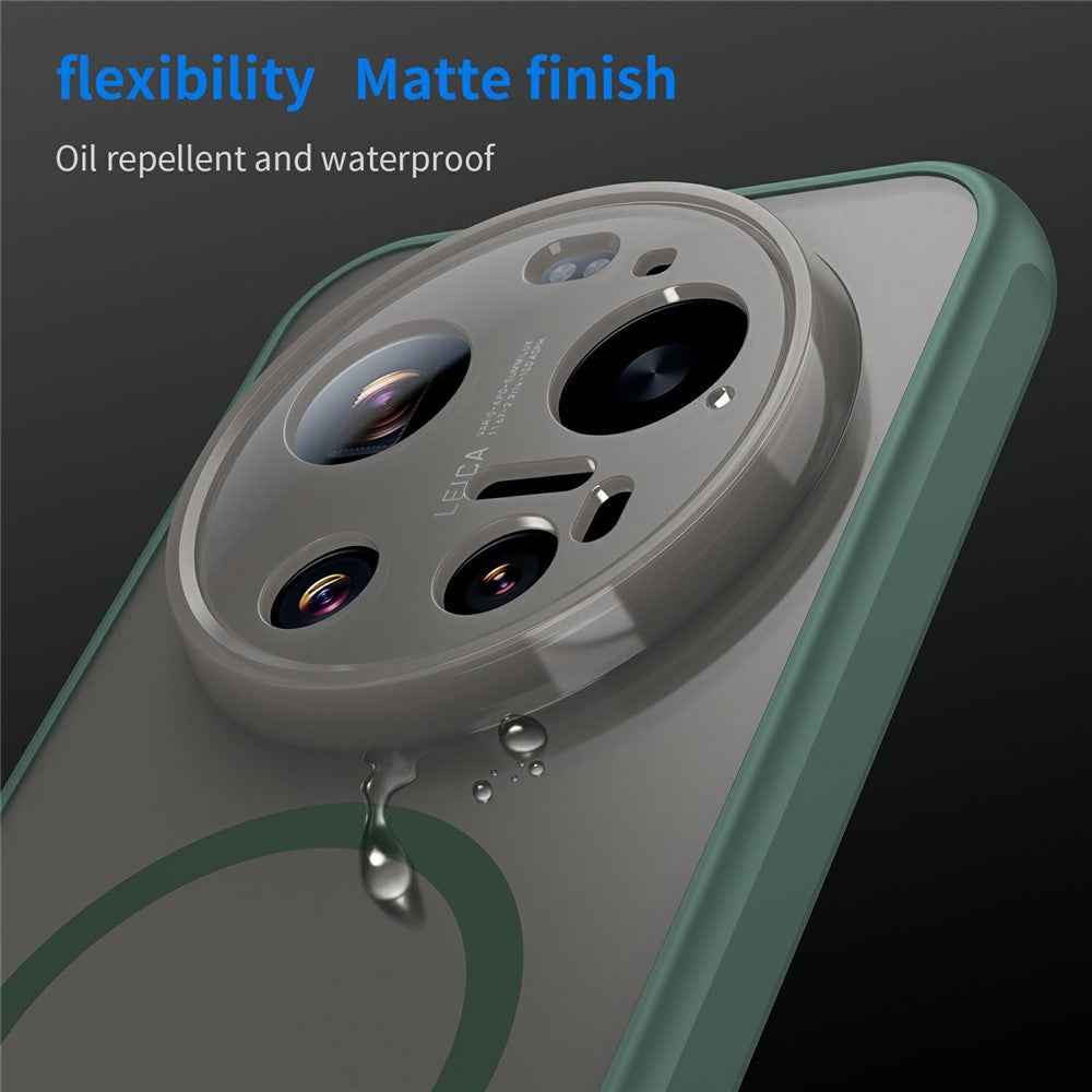 For Xiaomi 17 Ultra 5G Magnetic Case Anti Drop PC + TPU Phone Cover - Green