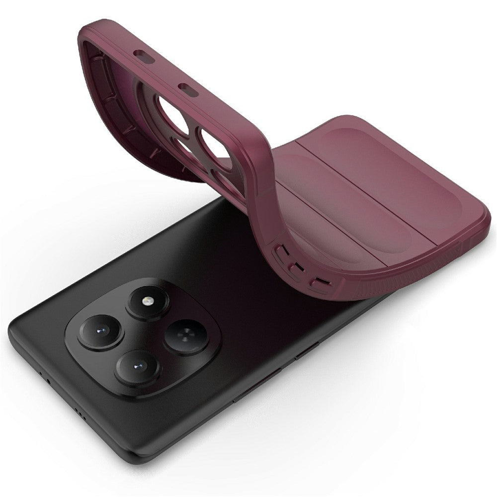 For Xiaomi Redmi Note 15 4G (Global) Case Anti-Drop Soft TPU Rugged Phone Back Cover - Wine Red