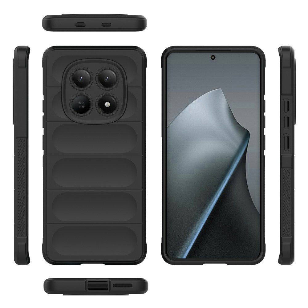 For Xiaomi Redmi Note 15 4G (Global) Case Anti-Drop Soft TPU Rugged Phone Back Cover - Black