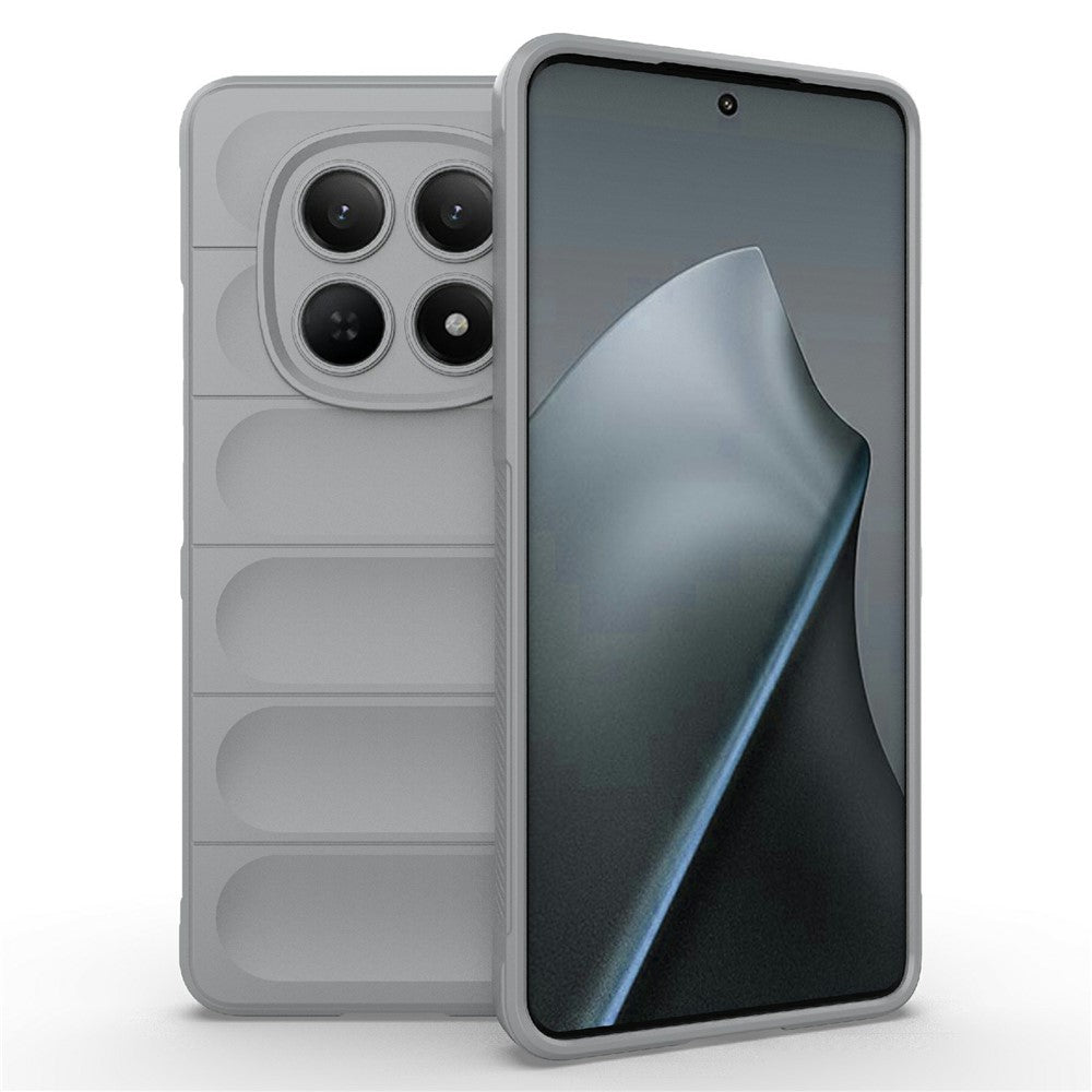 For Xiaomi Redmi Note 15 4G (Global) Case Anti-Drop Soft TPU Rugged Phone Back Cover - Light Grey