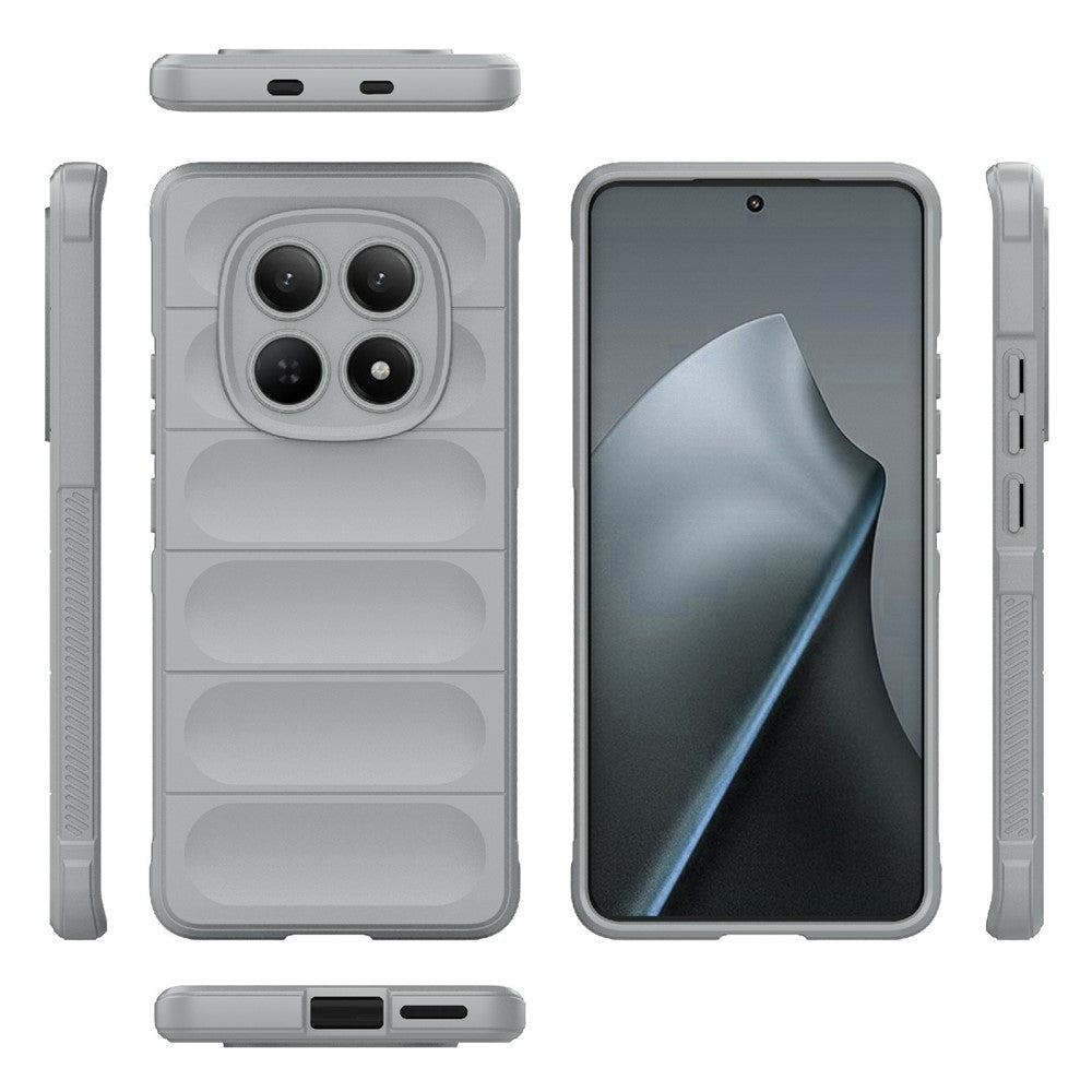 For Xiaomi Redmi Note 15 4G (Global) Case Anti-Drop Soft TPU Rugged Phone Back Cover - Light Grey