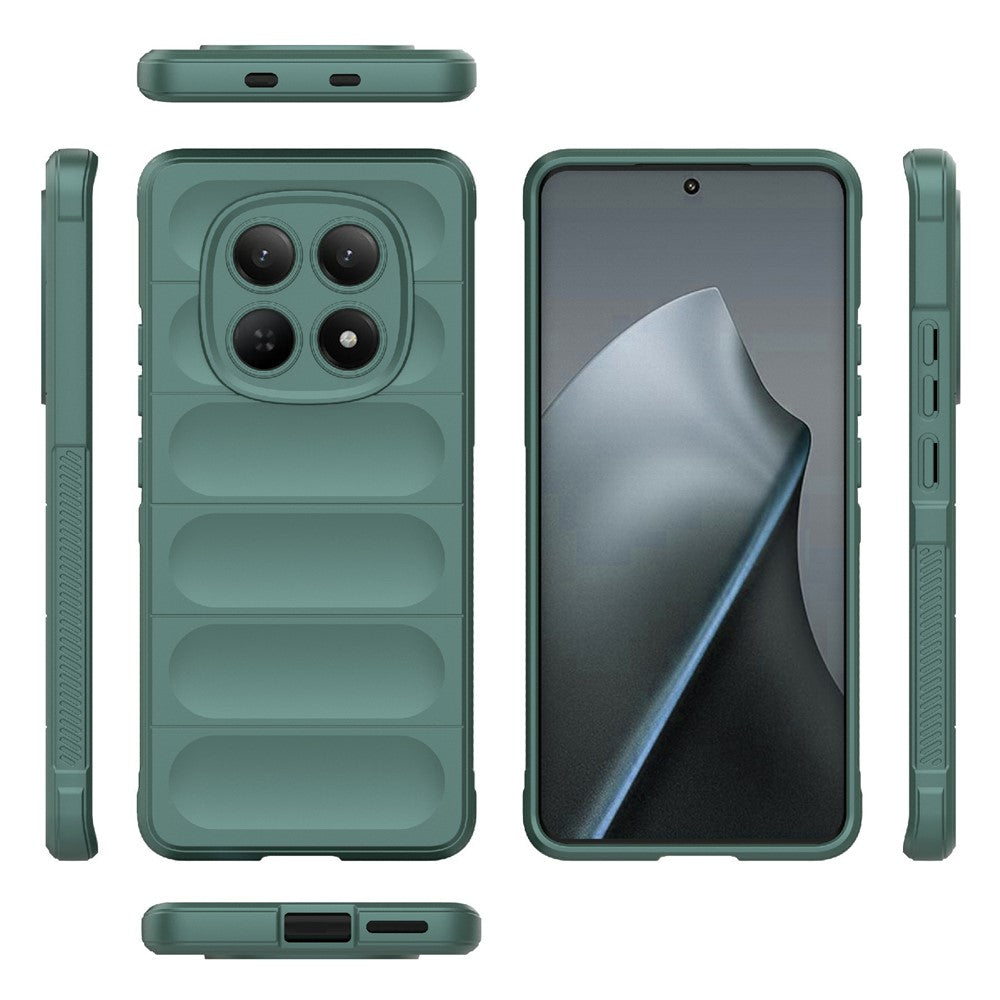 For Xiaomi Redmi Note 15 4G (Global) Case Anti-Drop Soft TPU Rugged Phone Back Cover - Green