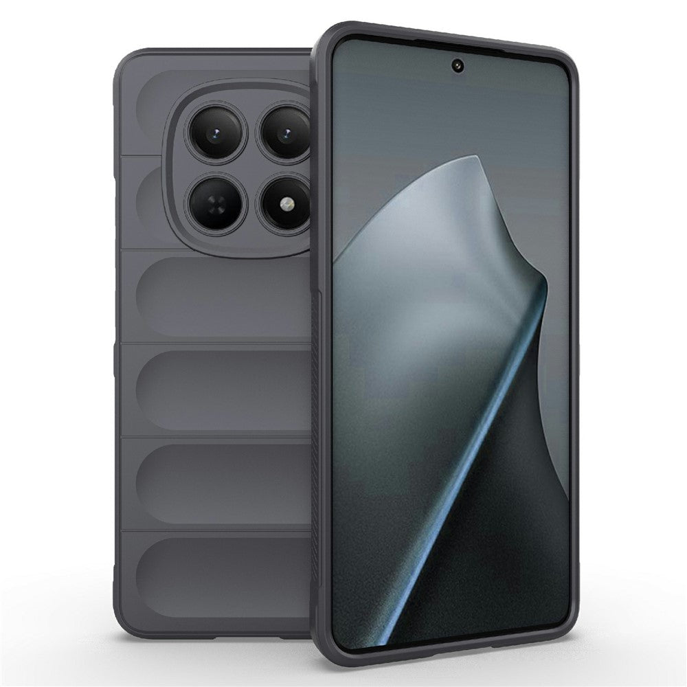 For Xiaomi Redmi Note 15 4G (Global) Case Anti-Drop Soft TPU Rugged Phone Back Cover - Dark Grey