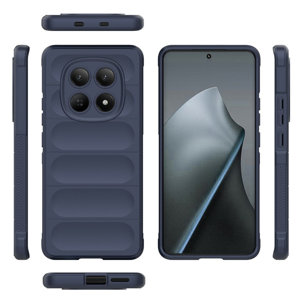 For Xiaomi Redmi Note 15 4G (Global) Case Anti-Drop Soft TPU Rugged Phone Back Cover - Dark Blue