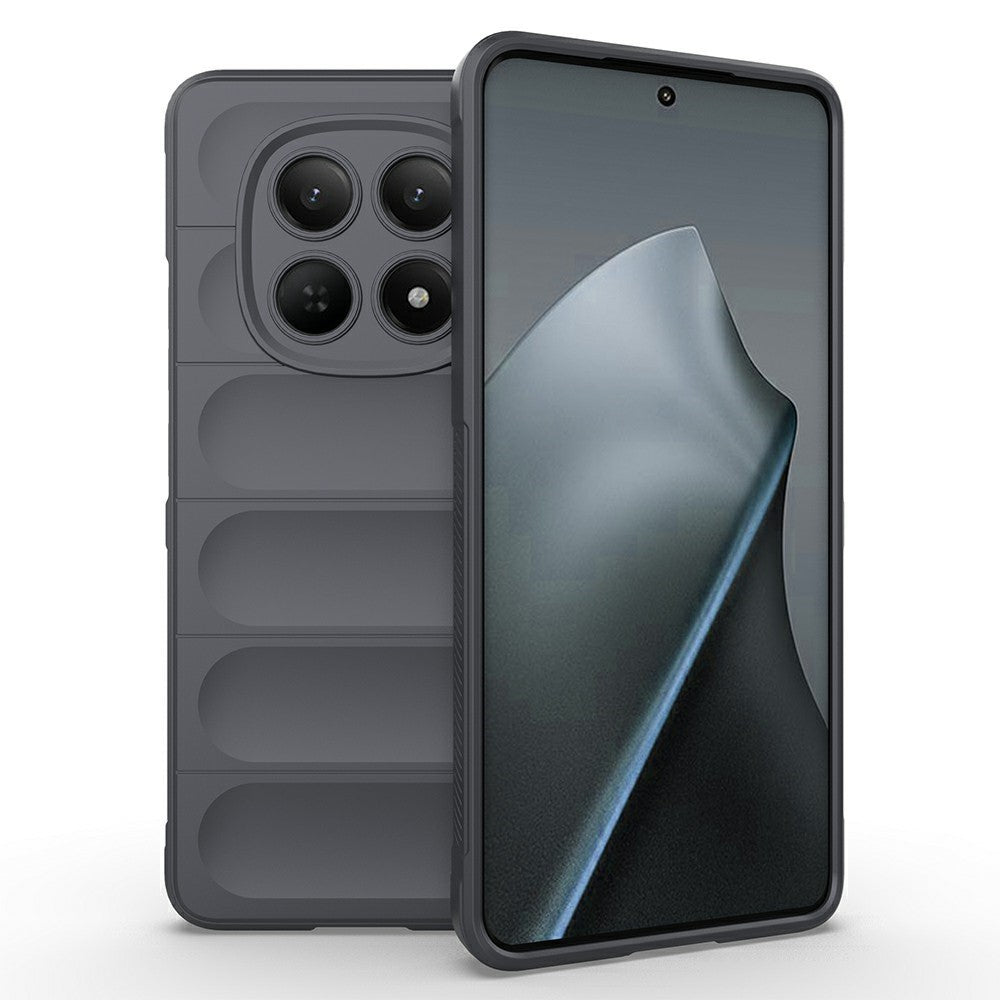 AMORUS For Xiaomi Redmi Note 15 4G (Global) Case Shockproof Soft TPU Rugged Phone Back Cover - Dark Grey