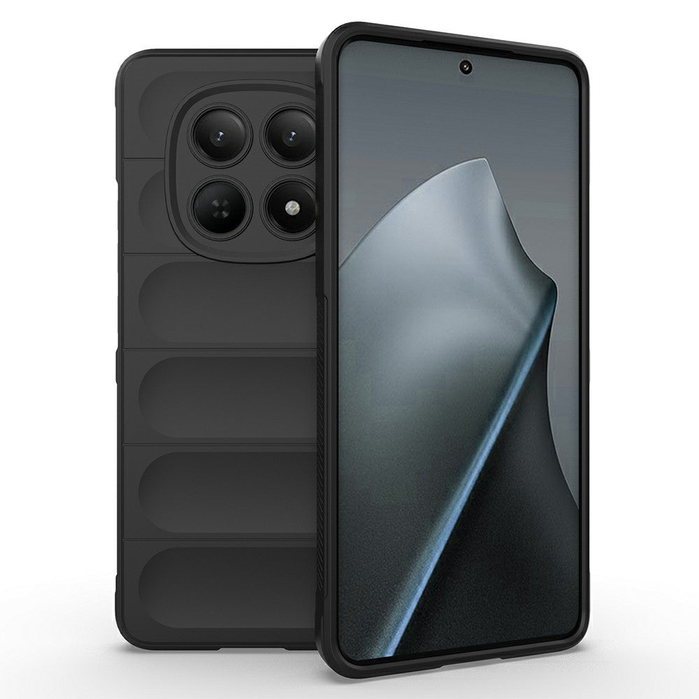 AMORUS For Xiaomi Redmi Note 15 4G (Global) Case Shockproof Soft TPU Rugged Phone Back Cover - Black
