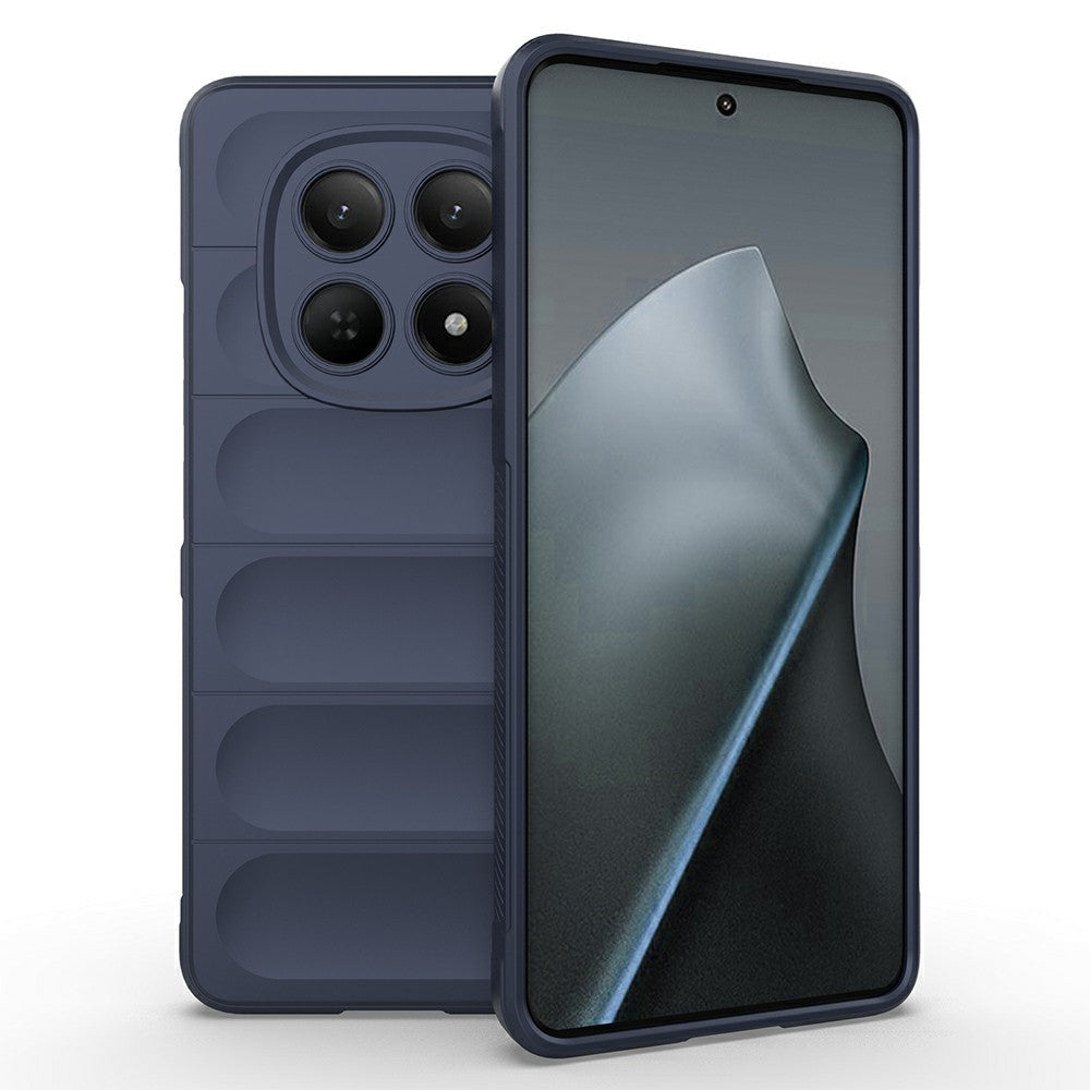 AMORUS For Xiaomi Redmi Note 15 4G (Global) Case Shockproof Soft TPU Rugged Phone Back Cover - Dark Blue