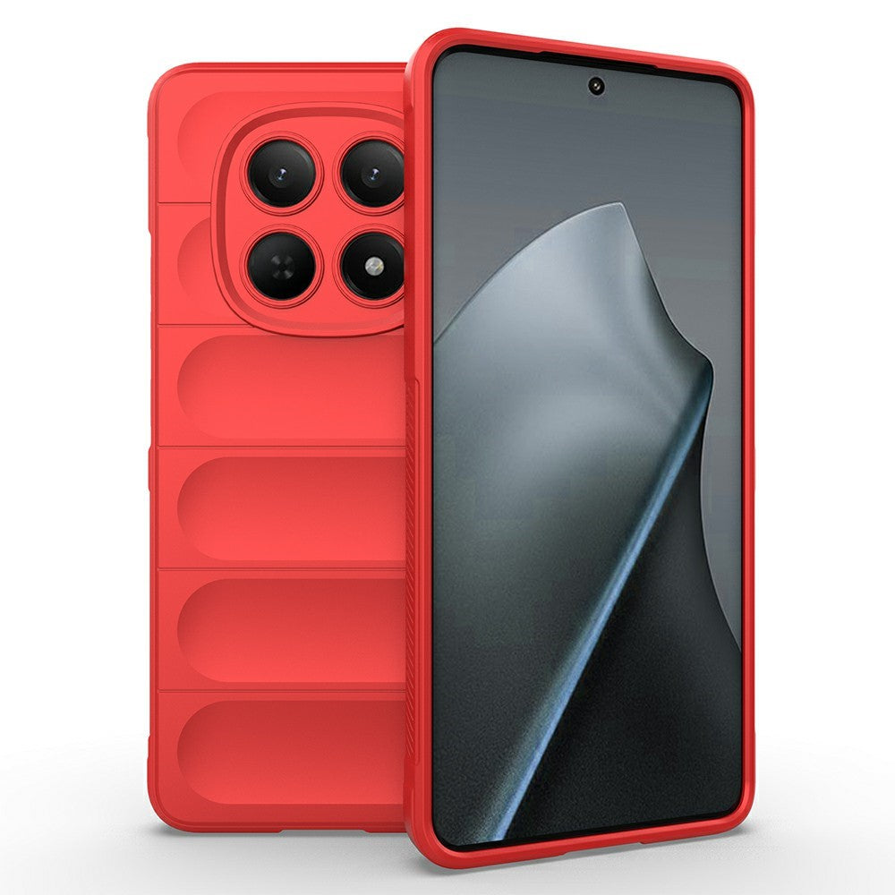 AMORUS For Xiaomi Redmi Note 15 4G (Global) Case Shockproof Soft TPU Rugged Phone Back Cover - Red