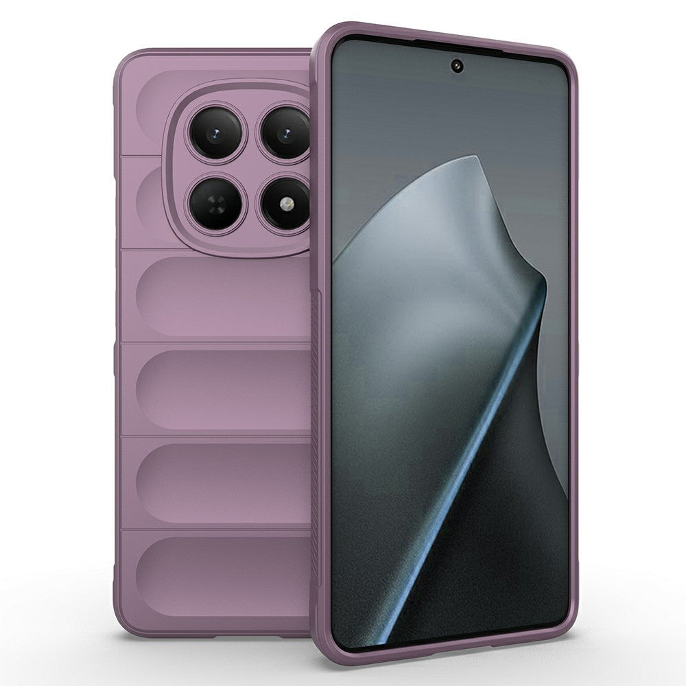 AMORUS For Xiaomi Redmi Note 15 4G (Global) Case Shockproof Soft TPU Rugged Phone Back Cover - Light Purple
