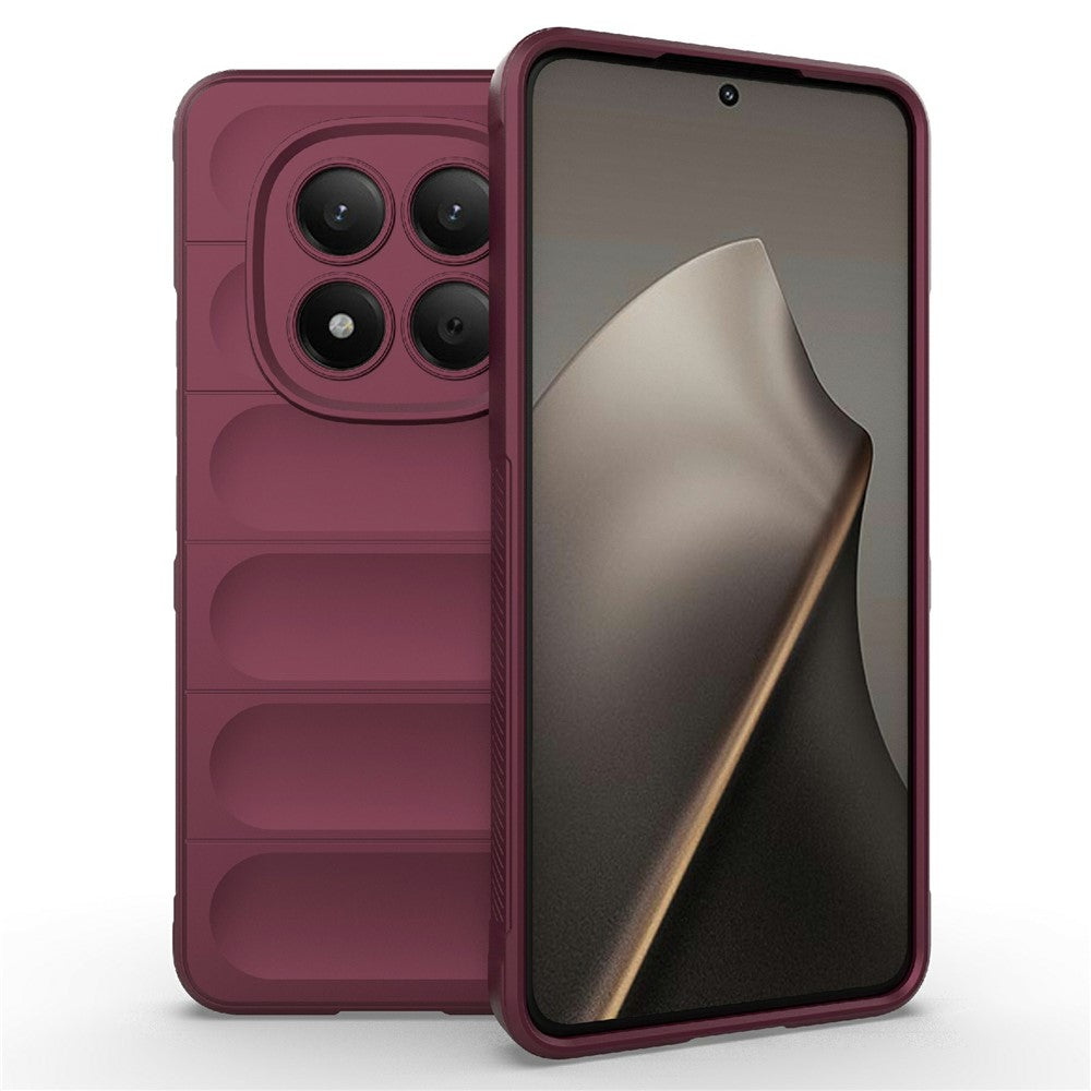 For Xiaomi Redmi Note 15 Pro 4G (Global) Case Anti-Drop Soft TPU Rugged Phone Back Cover - Wine Red