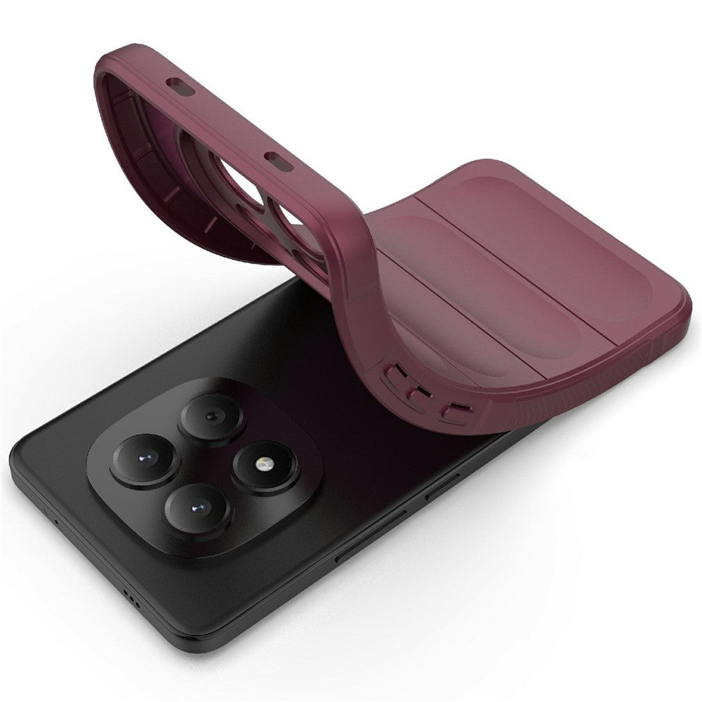 For Xiaomi Redmi Note 15 Pro 4G (Global) Case Anti-Drop Soft TPU Rugged Phone Back Cover - Wine Red