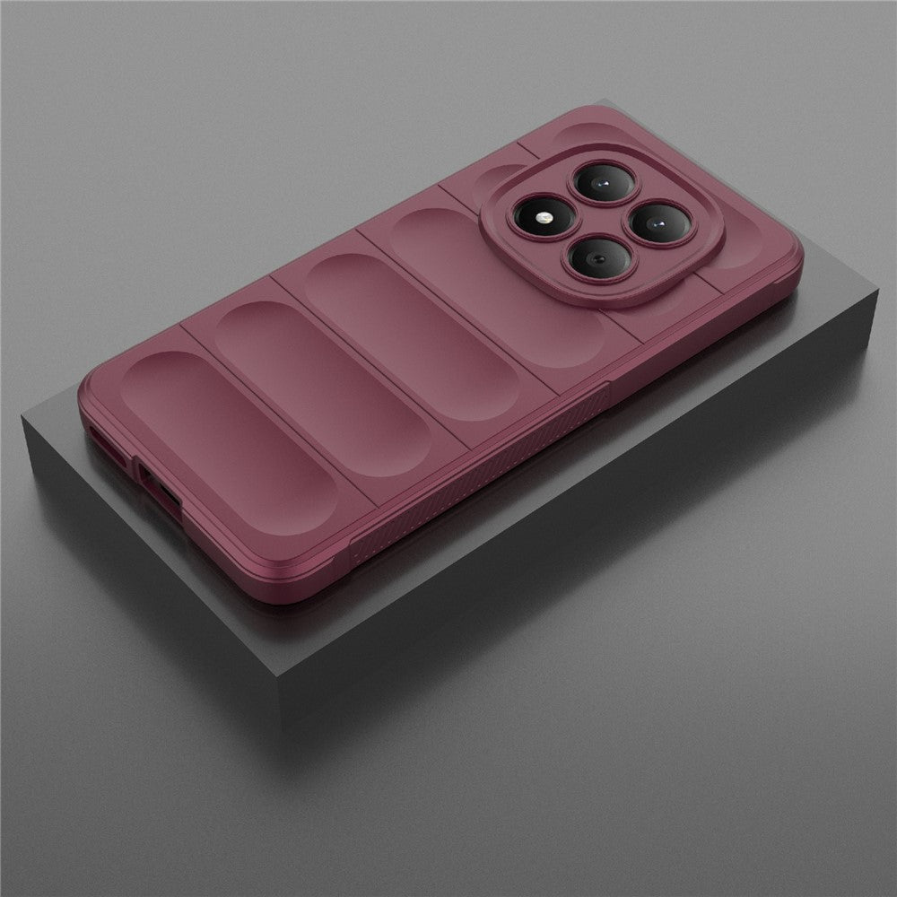 For Xiaomi Redmi Note 15 Pro 4G (Global) Case Anti-Drop Soft TPU Rugged Phone Back Cover - Wine Red