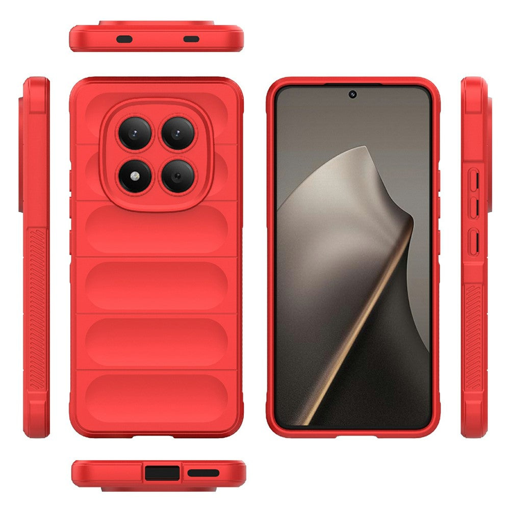 For Xiaomi Redmi Note 15 Pro 4G (Global) Case Anti-Drop Soft TPU Rugged Phone Back Cover - Red