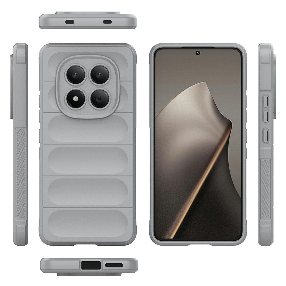 For Xiaomi Redmi Note 15 Pro 4G (Global) Case Anti-Drop Soft TPU Rugged Phone Back Cover - Light Grey