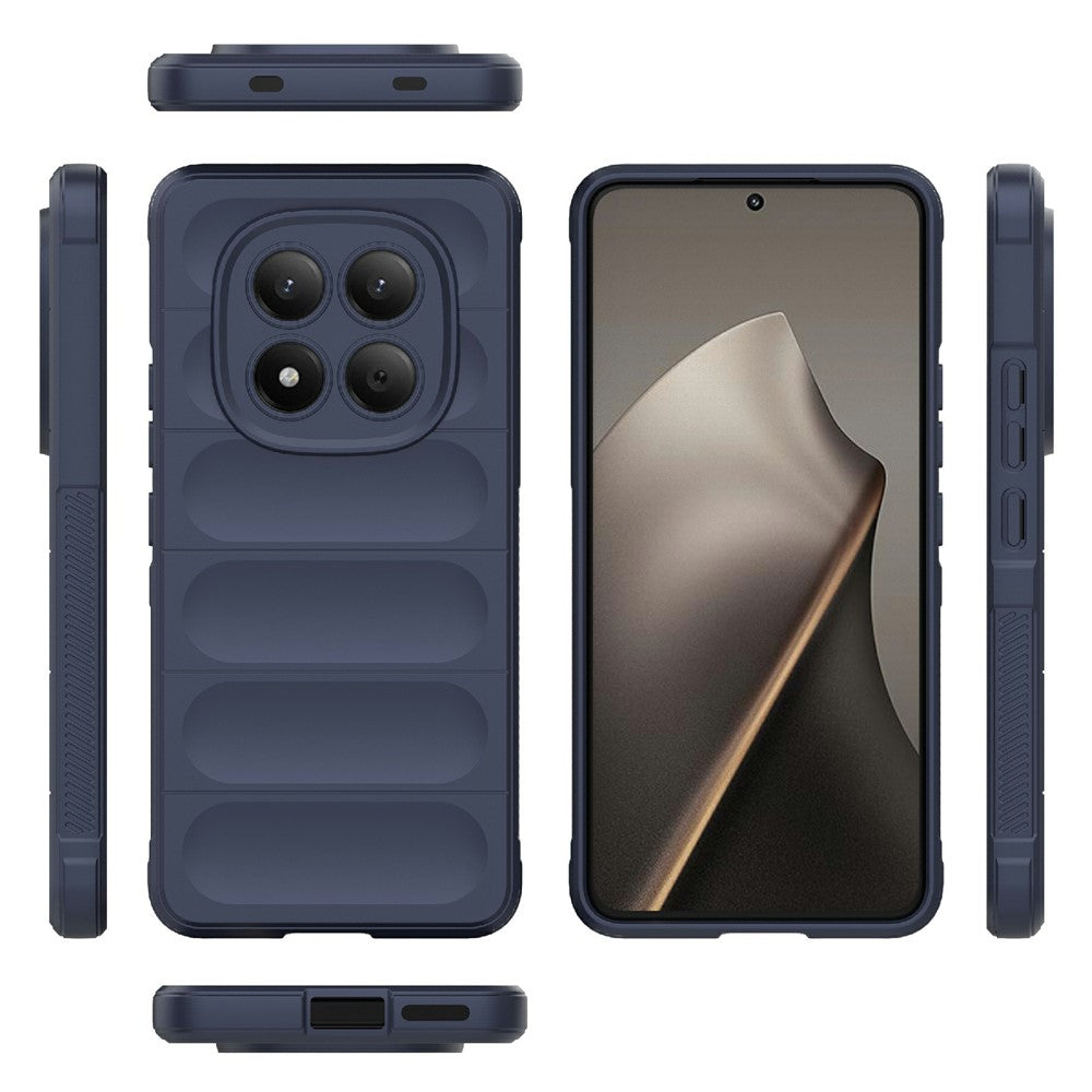 For Xiaomi Redmi Note 15 Pro 4G (Global) Case Anti-Drop Soft TPU Rugged Phone Back Cover - Dark Blue