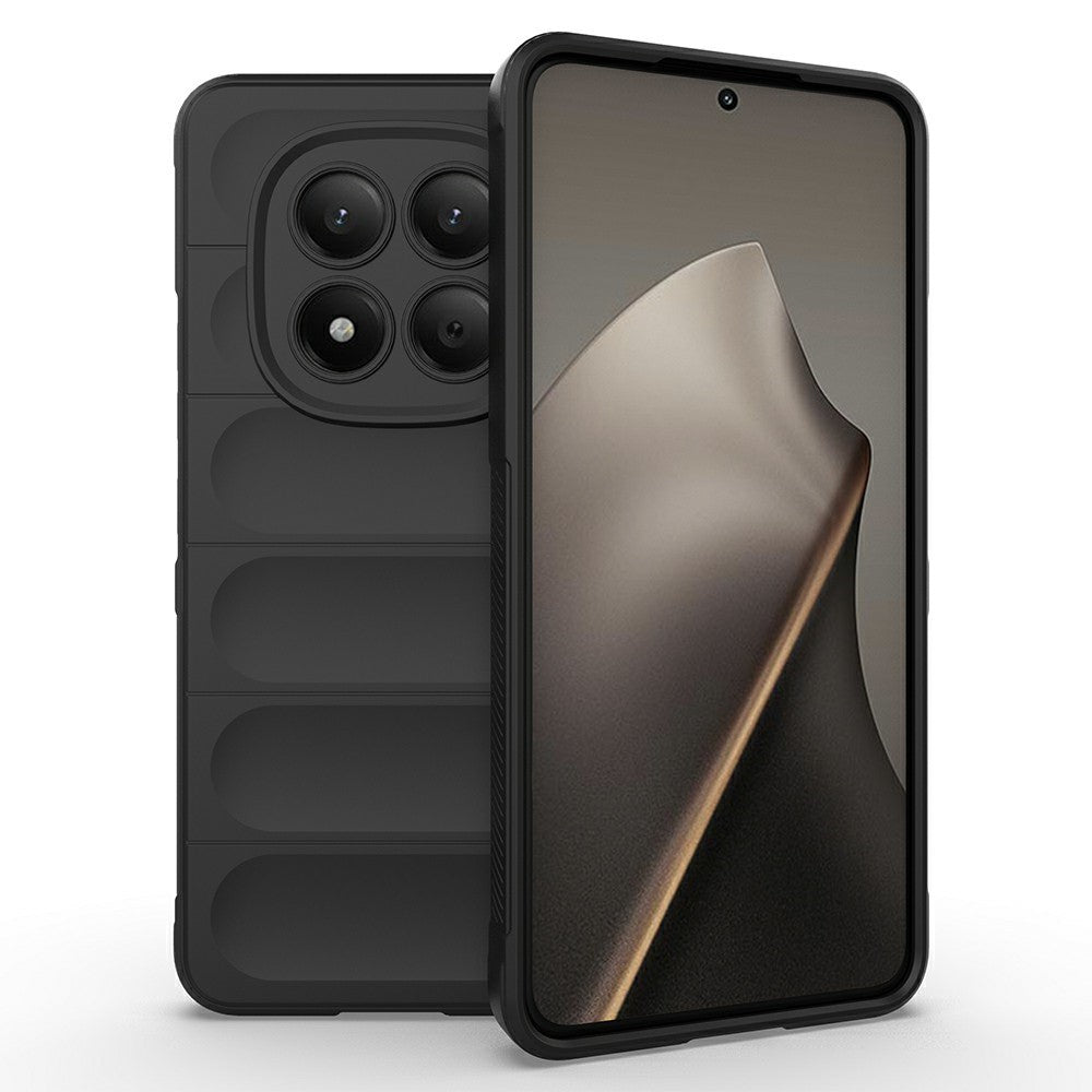 AMORUS For Xiaomi Redmi Note 15 Pro 4G (Global) Case Shockproof Soft TPU Rugged Phone Back Cover - Black