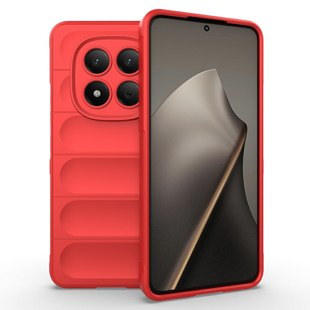 AMORUS For Xiaomi Redmi Note 15 Pro 4G (Global) Case Shockproof Soft TPU Rugged Phone Back Cover - Red