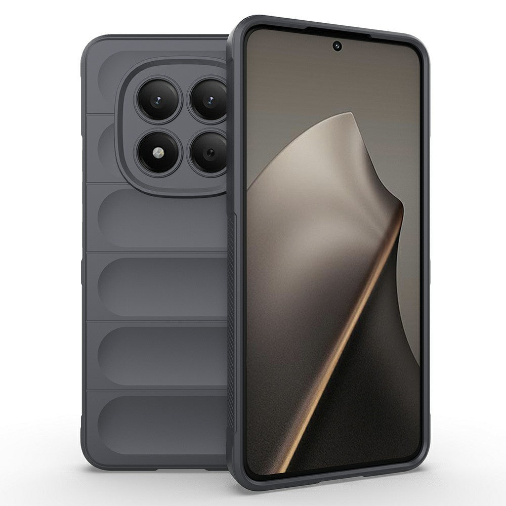 AMORUS For Xiaomi Redmi Note 15 Pro 4G (Global) Case Shockproof Soft TPU Rugged Phone Back Cover - Dark Grey