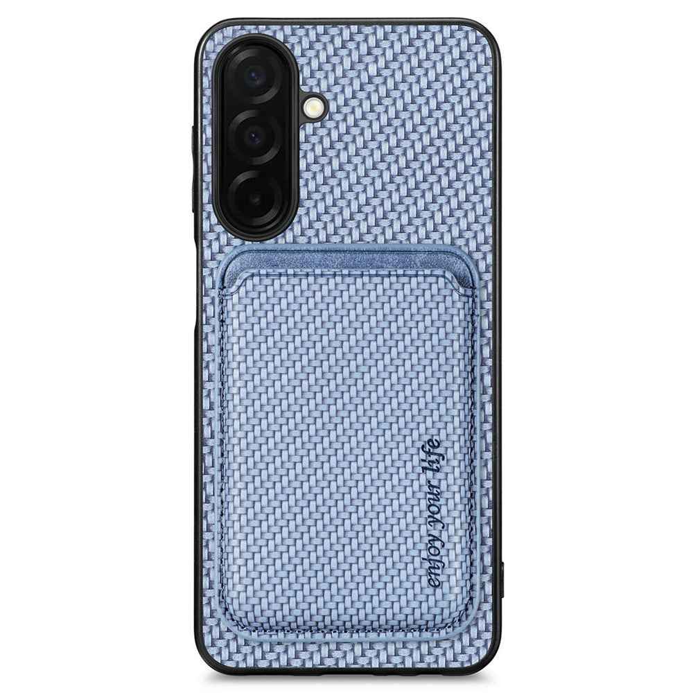 For Samsung Galaxy A57 5G Magnetic Case Detachable Card Holder Phone Back Cover - Blue